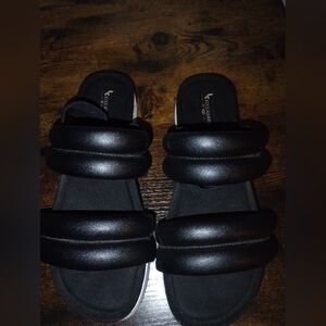 UGG Koolaburra Black Slide Sandals